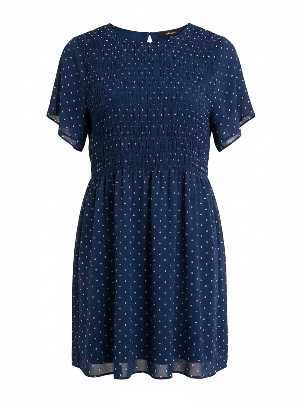 Madewell Georgette Smock Top Polka Dot Mini Dress
